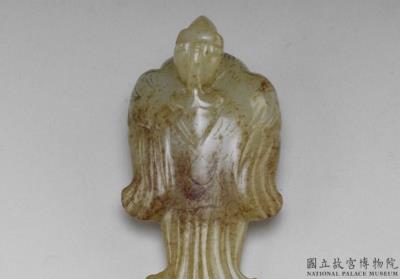 图片[3]-Jade staff pommel in the shape of a turtledove, 1st century BCE to 2nd century CE, mid-Western Han to Eastern Han period-China Archive